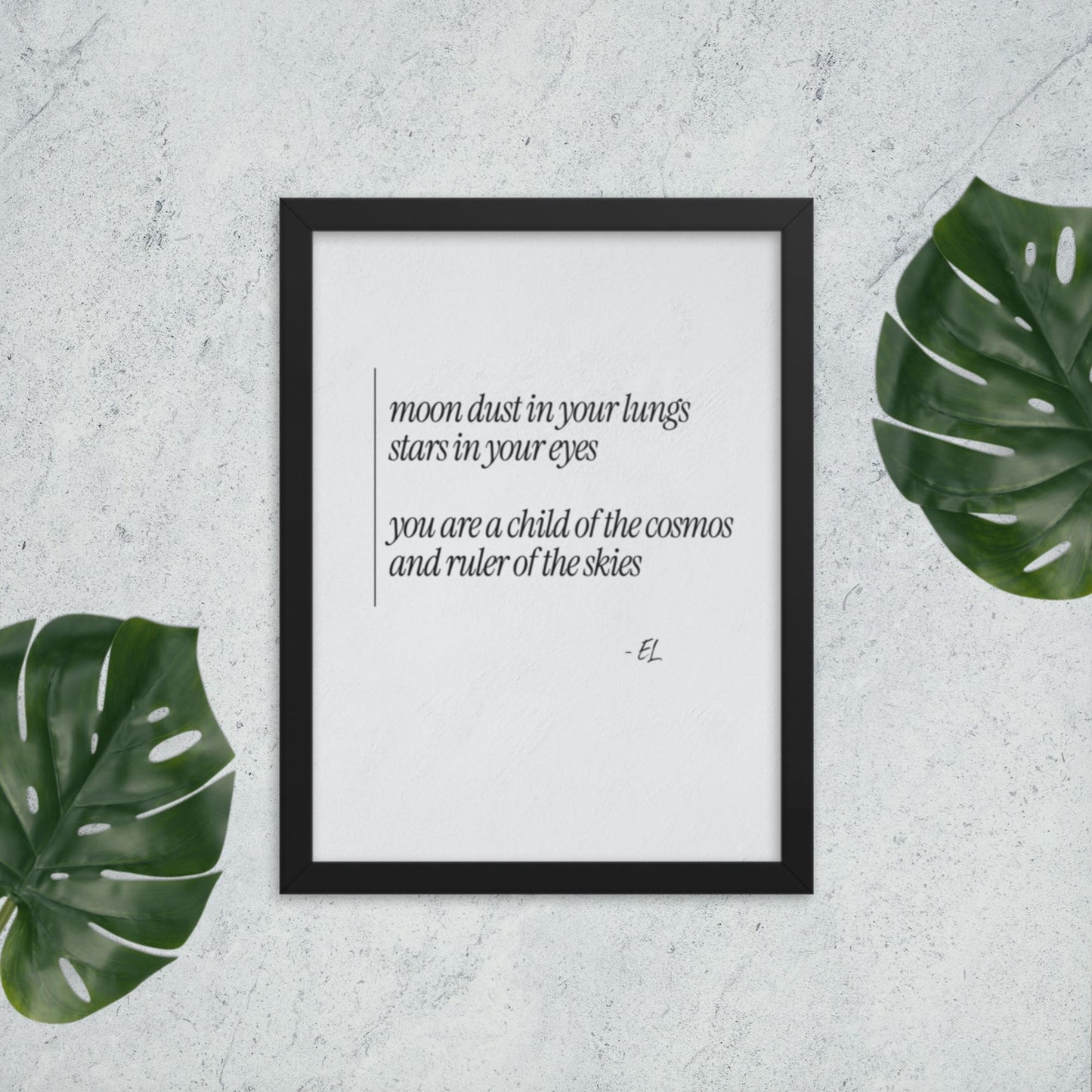 Ruler of the Skies Typography Framed Print